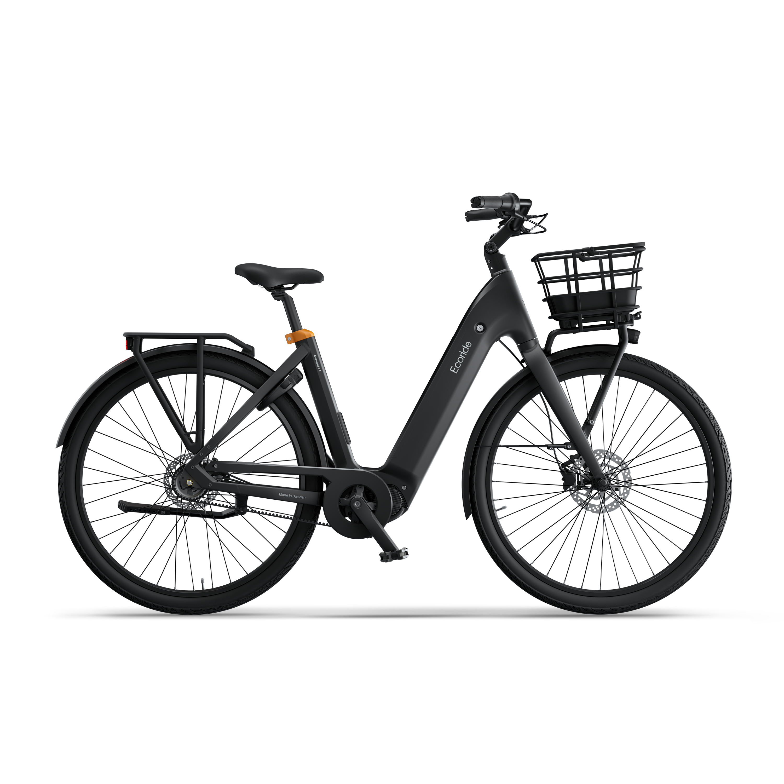 Ecoride Ambassador-4-Midmotor-Belt-Disc-Black-Medium