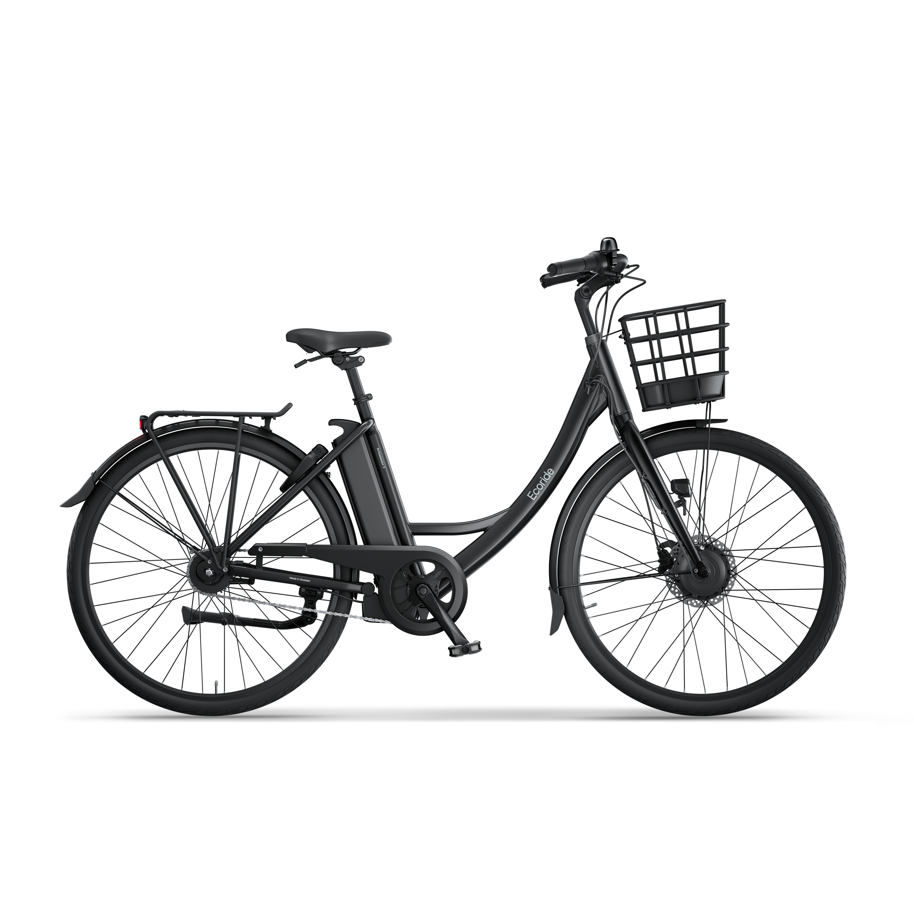 Ecoride Ambassador 3 Navmotor | Kjede | Fotbrems, Svart, One-size (M/L)
